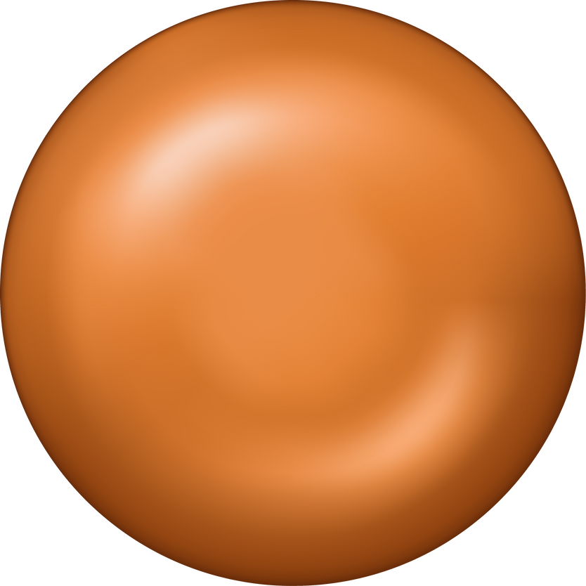 Brown round button